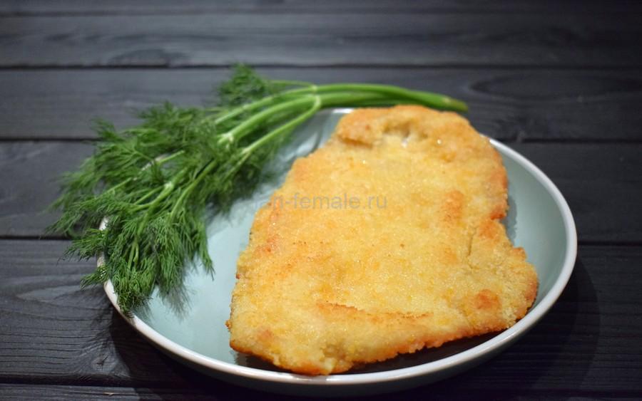 Куриный шницель со сливочным маслом