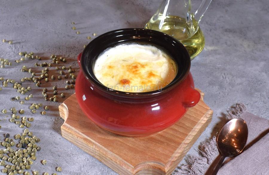 Эринги с луком в сливочном соусе