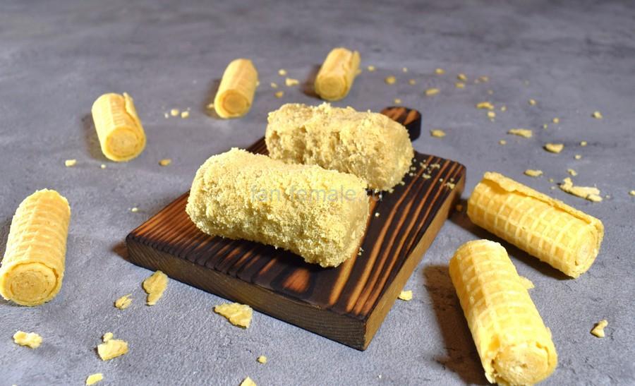 Крошковые пирожные с вафельной крошкой