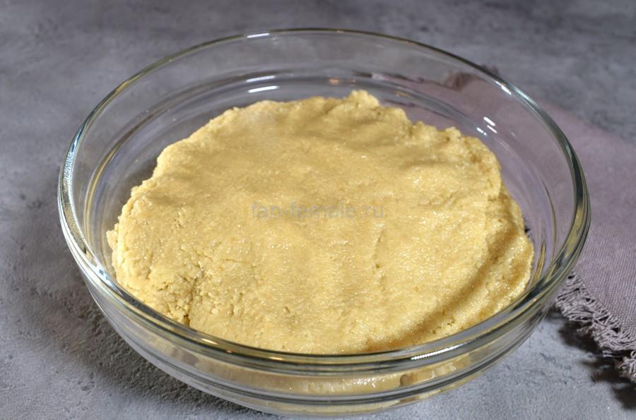 Приготовление крошковых пирожных с кунжутом, шаг 2