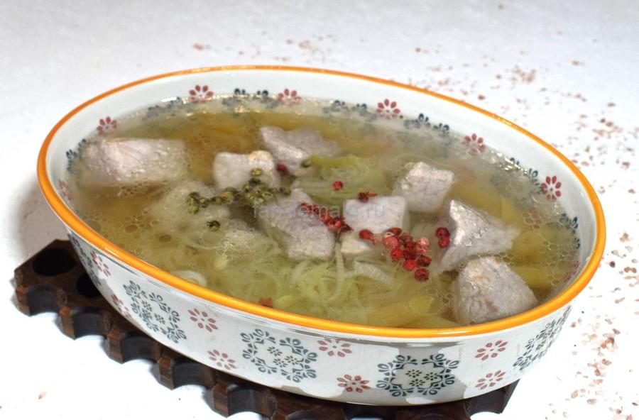 Приготовление тушеной свинины с жареными макаронами, шаг 4
