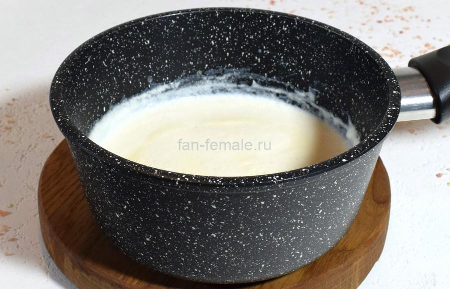 Приготовление птитима с острым сливочным соусом, шаг 2